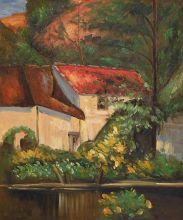 Cezanne Reproduction: House of Pere Lacroix in Auvers at overstockArt.com Cezanne Reproduction: House of Pere Lacroix in Auvers at overstockArt.com