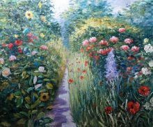 Garden at Giverny (In Monet's Garden), John Leslie Breck Reproduction at overstockArt.com Garden at Giverny (In Monet's Garden), John Leslie Breck Reproduction at overstockArt.com
