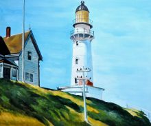 Hopper, Cape Elizabeth Light (1927) - overstockArt at overstockArt.com