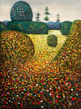 Klimt, Poppy Field (Glow) Reproduction Oil Paintings at overstockArt.com