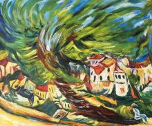 Leaning Tree, Chaim Soutine Reproduction at overstockArt.com