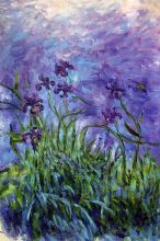 Lilac Irises Reproduction at overstockArt.com