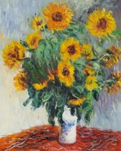Monet, Sunflowers - Canvas Art & Reproduction Oil Paintings at overstockArt.com