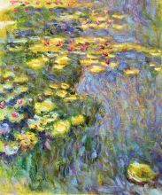 Monet - Water Lilies - 20x24 Reproduction Painting at overstockArt.com