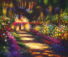 Pathway in Monet's Garden at Giverny - Claude Monet at overstockArt.com