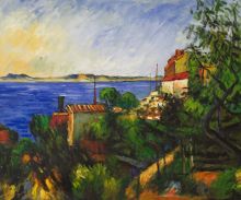 Paul Cézanne Reproduction: La Mer a L'Estaque at overstockArt.com