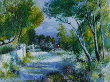Pierre-Auguste Renoir, L'Estaque, 1882 - Hand Painted Oil Painting on Canvas at overstockArt.com