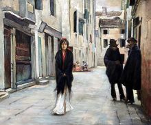 Street in Venice - John Singer Sargent Reproduction at overstockArt.com