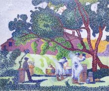 The Farm, Morning, Henri-Edmond Cross Reproduction at overstockArt.com The Farm, Morning, Henri-Edmond Cross Reproduction at overstockArt.com