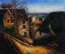 The House of the Hanged Man at Auvers, Cézanne Painting at overstockArt.com