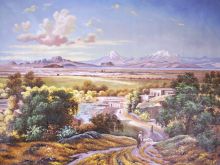 Valley of Mexico from the Tepeyac, Jose Maria Velasco at overstockArt.com