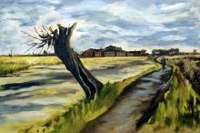 Van Gogh - Pollard Willow - Oil Painting Reproduction at overstockArt.com