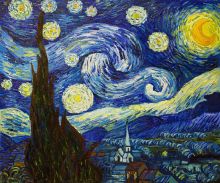 Van Gogh Starry Night Reproduction Painting - overstockArt at overstockArt.com