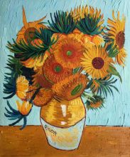 Van Gogh Sunflower Collage Canvas Painting Reproduction at overstockArt.com