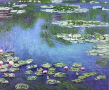 Water Lilies (Drifting), Claude Monet, Reproduction at overstockArt.com