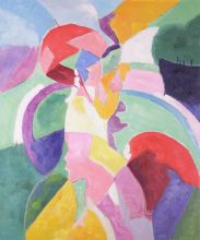 Woman with a Parasol, Robert Delaunay Reproduction at overstockArt.com Woman with a Parasol, Robert Delaunay Reproduction at overstockArt.com