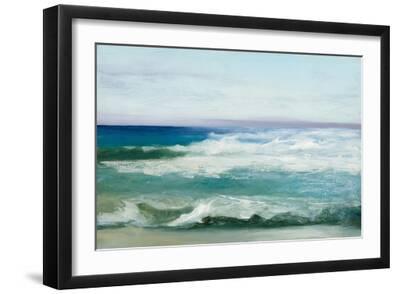 Azure Ocean - Black Framed Art Print Wall Art, 18x12
