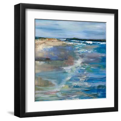 Beach Walk - Black Framed Art Print Wall Art, 12x12