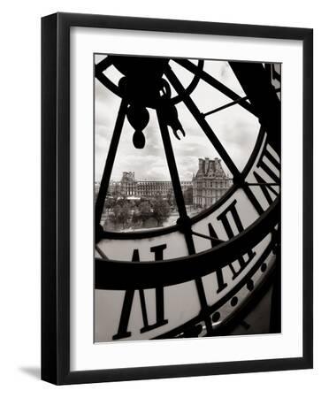 Big Clock - Black Framed Art Print Wall Art, 12x16