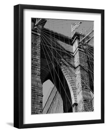 Bridges of NYC III - Black Framed Art Print Wall Art, 12x16