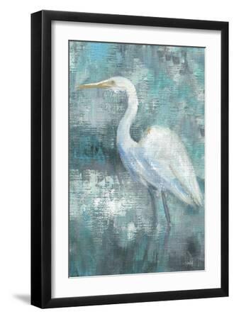Coastal Egret II - Black Framed Art Print Wall Art, 12x18