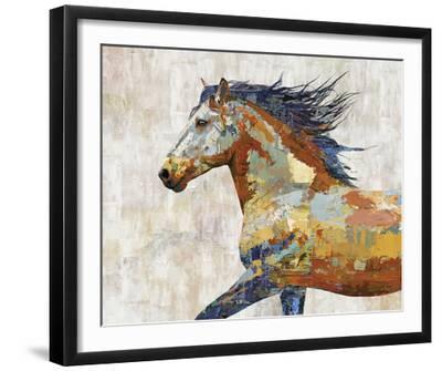 Dappled Horse - Gallop - Black Framed Art Print Wall Art, 20x16