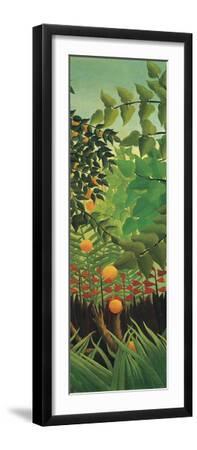 Exotic Landscape - Grove - Black Framed Art Print Wall Art, 8x24