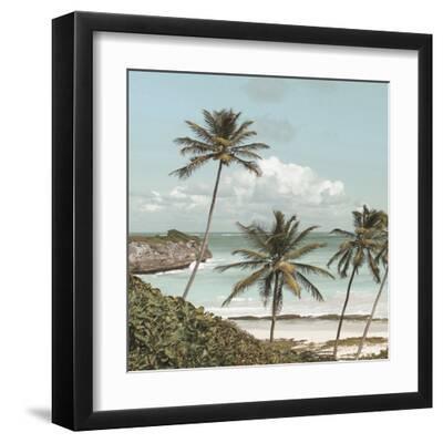 Faded Shoreline - Focus I - Black Framed Art Print Wall Art, 12x12