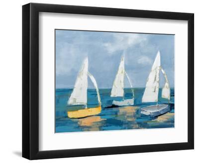 Gentle Sail Away - Black Framed Art Print Wall Art, 12x9