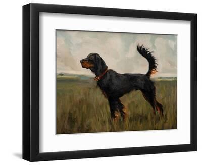 Hunting Setters II - Black Framed Art Print Wall Art, 12x9