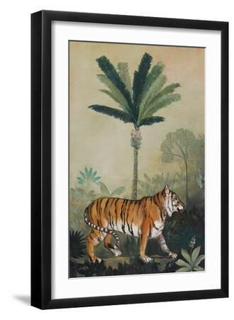 King of the Jungle I - Black Framed Art Print Wall Art, 12x18