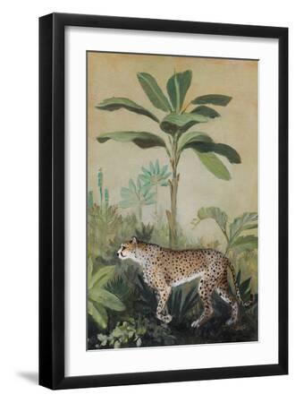 King of the Jungle II - Black Framed Art Print Wall Art, 12x18