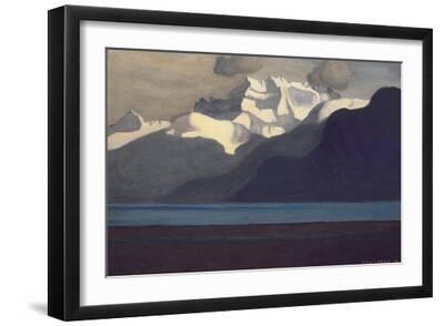 Lac Leman and Les Dents-Du-Midi, 1919 - Black Framed Art Print Wall Art, 18x12