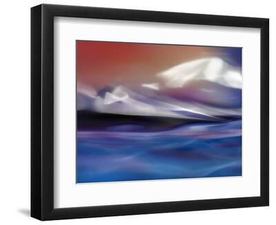 Land of Fire and Water - Black Framed Art Print Wall Art, 12x9