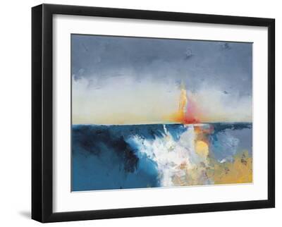 Light and Drama on the Coast II - Black Framed Art Print Wall Art, 16x12