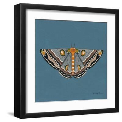 Moth I Sq - Black Framed Art Print Wall Art, 12x12