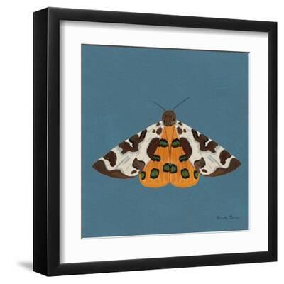 Moth II Sq - Black Framed Art Print Wall Art, 12x12