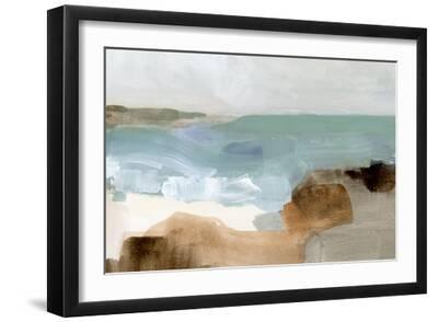 Ocean Sigh III - Black Framed Art Print Wall Art, 18x12