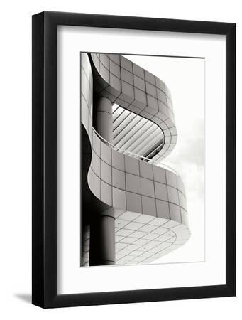 On the Balcony II - Black Framed Art Print Wall Art, 8x12