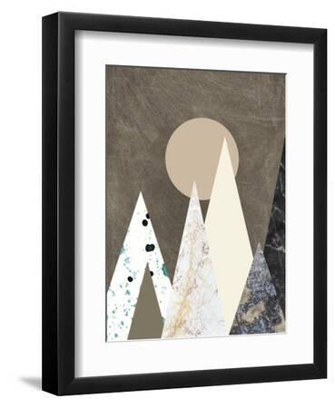 Peaks - Black Framed Art Print Wall Art, 9x12