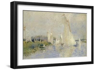 Regatta at Argenteuil, 1874 - Black Framed Art Print Wall Art, 18x12