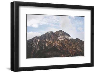 Rocky Mountain Range - Black Framed Art Print Wall Art, 12x8