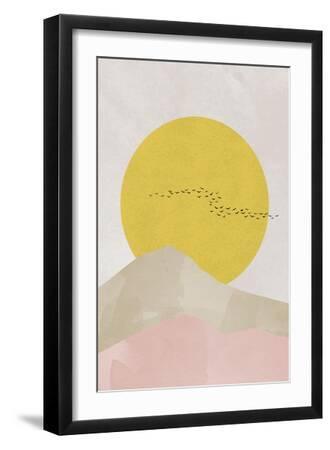 Rocky Mountains - Black Framed Art Print Wall Art, 12x18