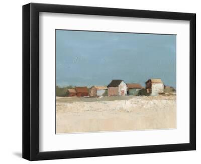 Seafront Shanties II - Black Framed Art Print Wall Art, 12x9