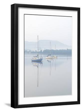 Set Sail - Calm - Black Framed Art Print Wall Art, 12x18