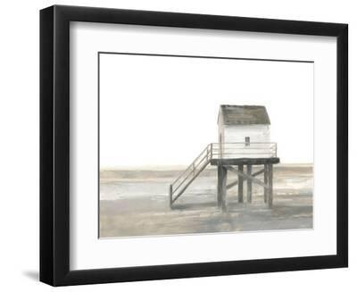 Weathered Beach Outpost II - Black Framed Art Print Wall Art, 12x9